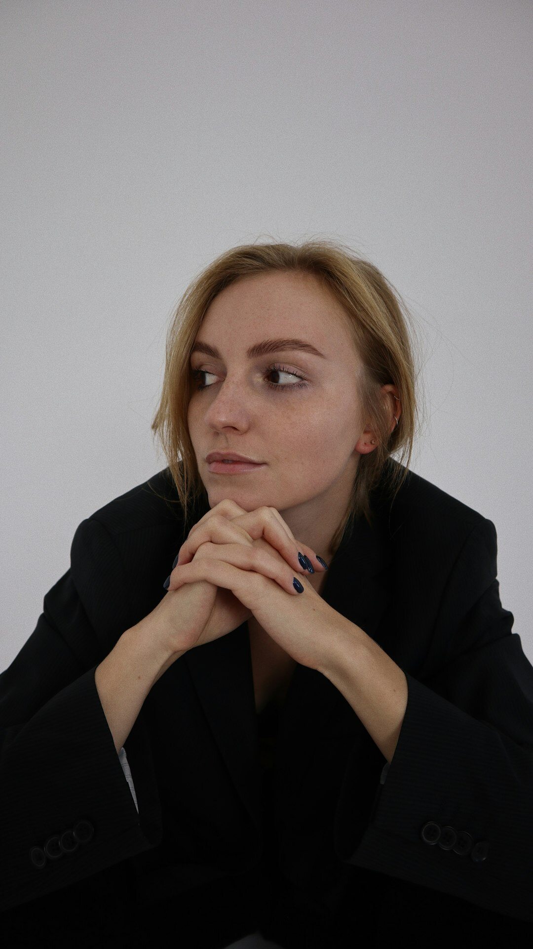 Portrait of a European woman communication director smiling