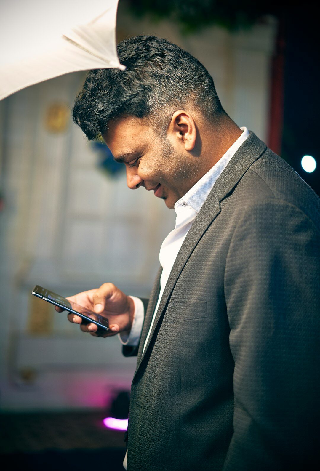 Portrait of a European man digital communication manager